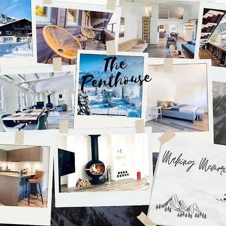 Unique Penthouse With Gallery And Mountain View Кандерстег Екстериор снимка