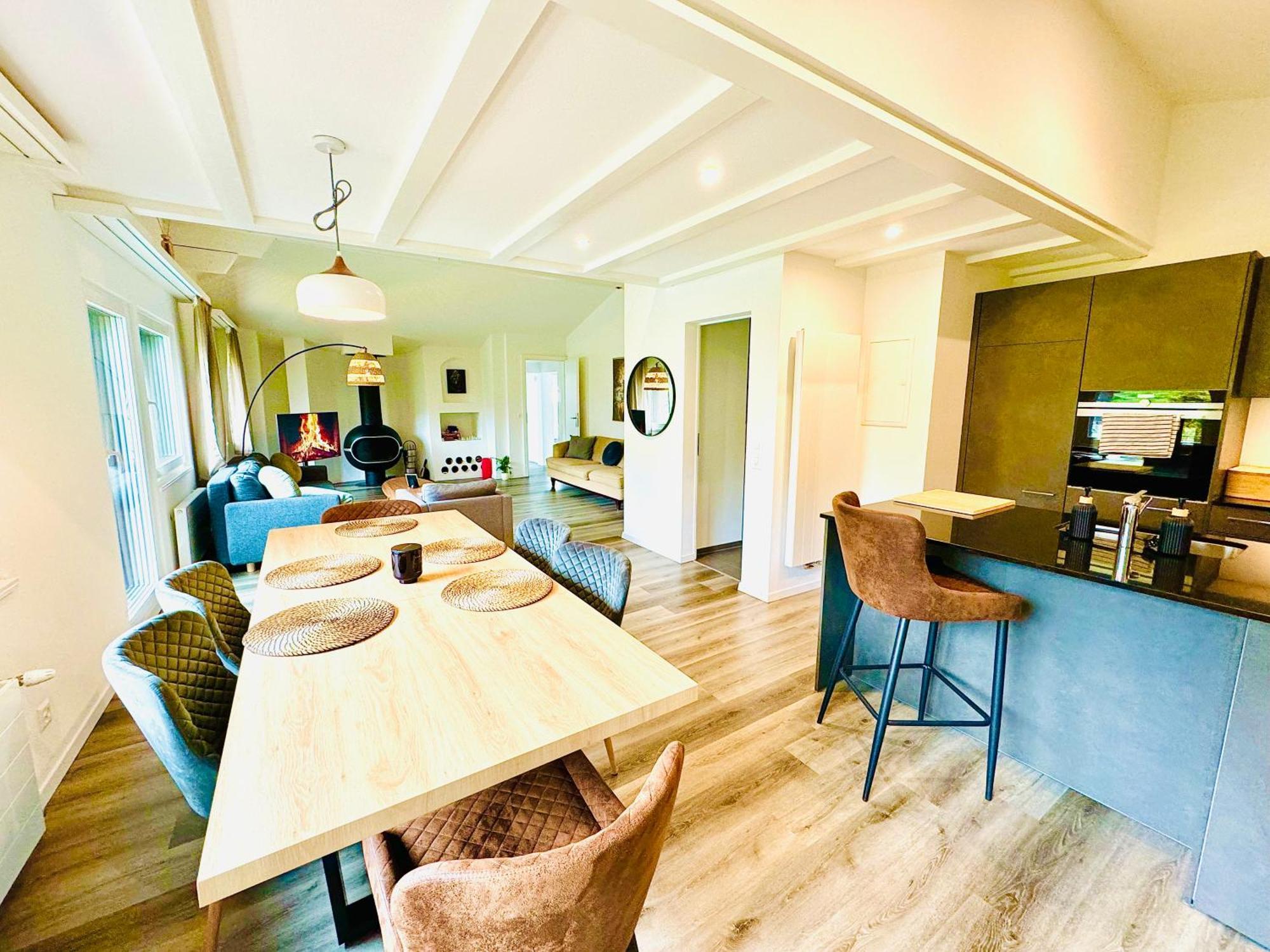 Unique Penthouse With Gallery And Mountain View Кандерстег Екстериор снимка